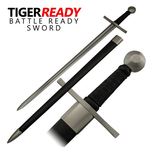 39" Overall Length. . Full tang medieval swords